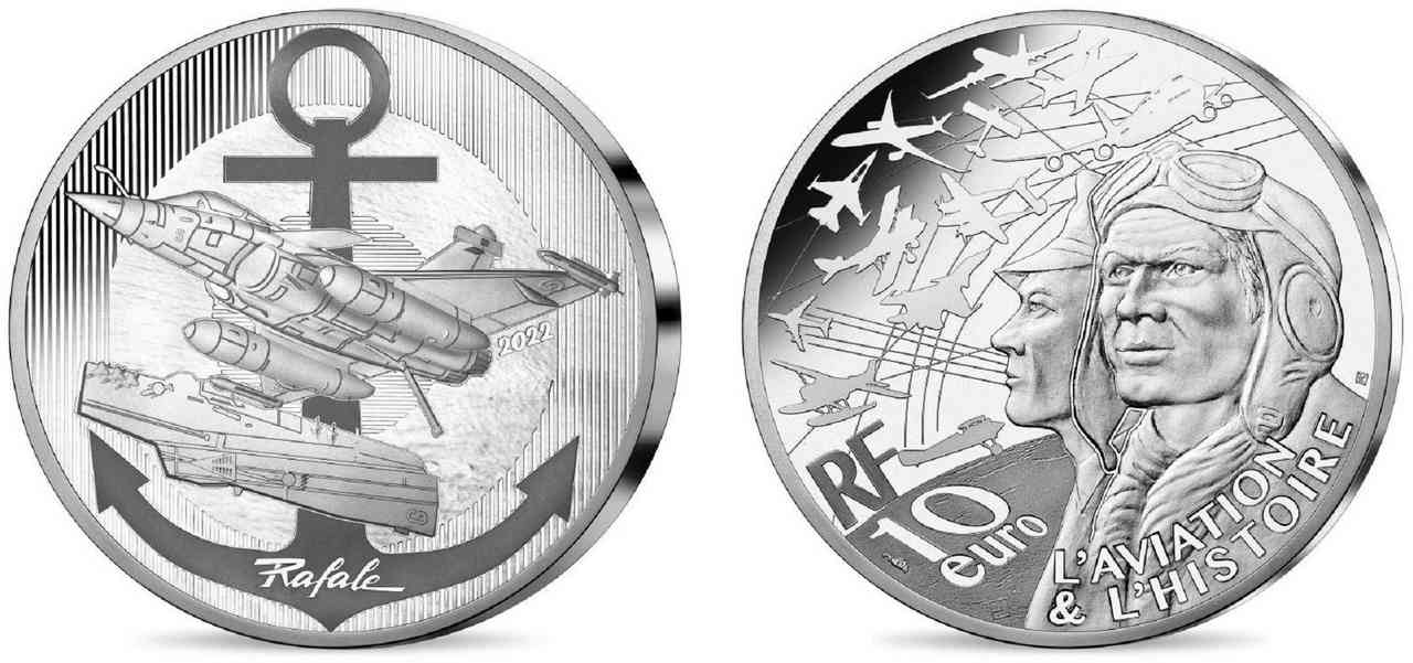 FRANCE BELLE EPREUVE 10 Euro RAFALE M 2022 BE