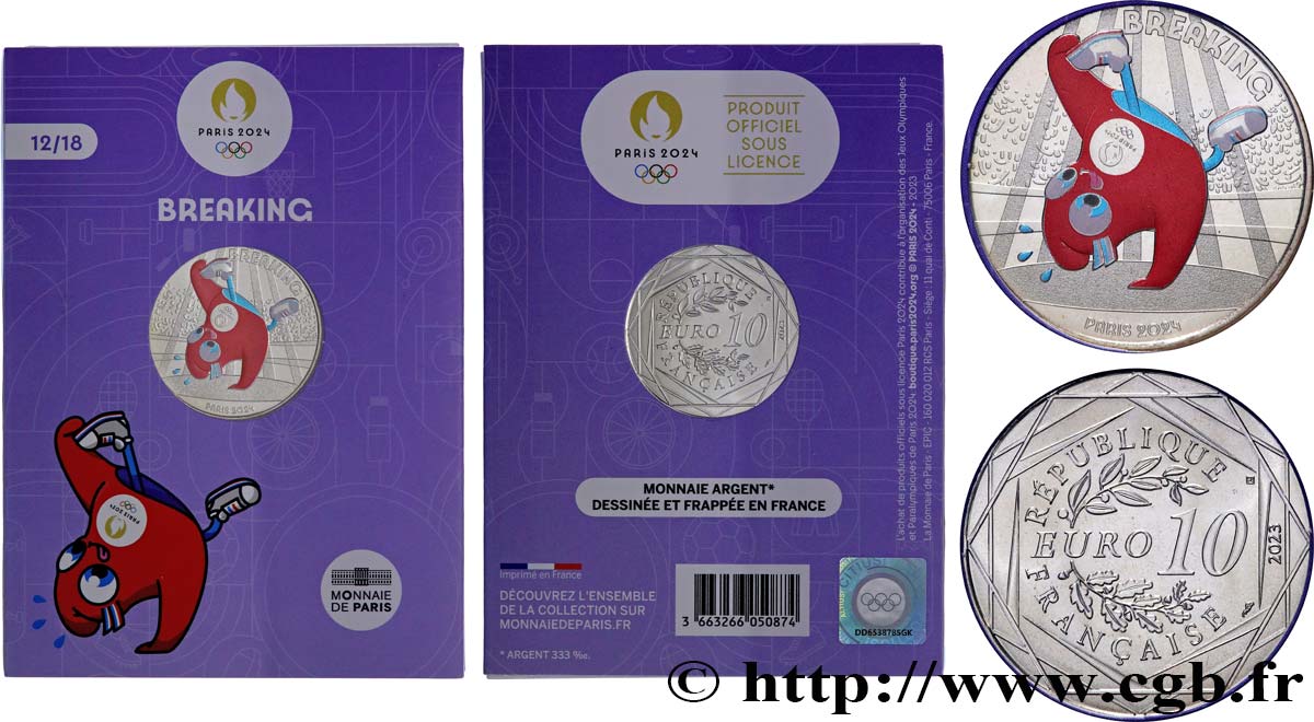 FRANKREICH 10 Euro MASCOTTE - BREAKING 2023