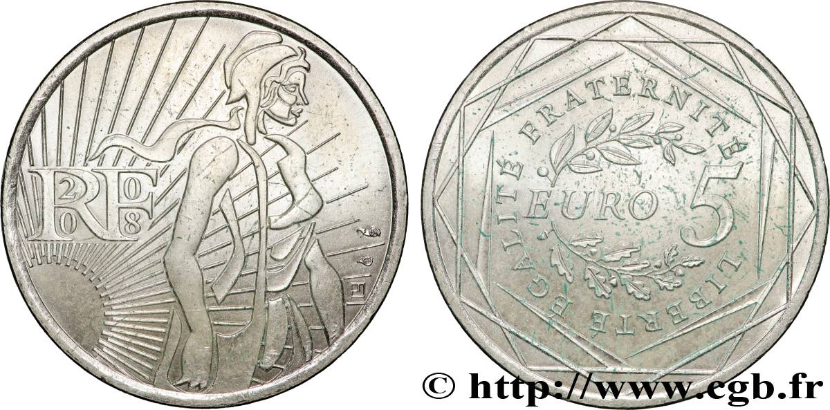 FRANCE 5 Euro LA SEMEUSE 2008 SPL