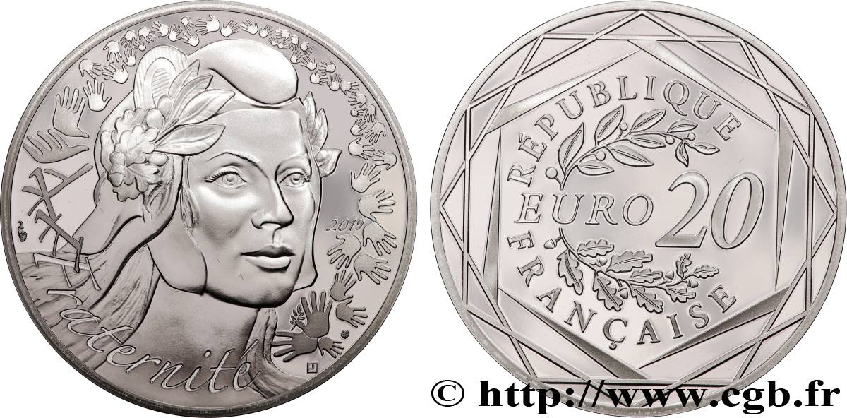 FRANKREICH Belle Épreuve 20 Euro MARIANNE - FRATERNITÉ 2019