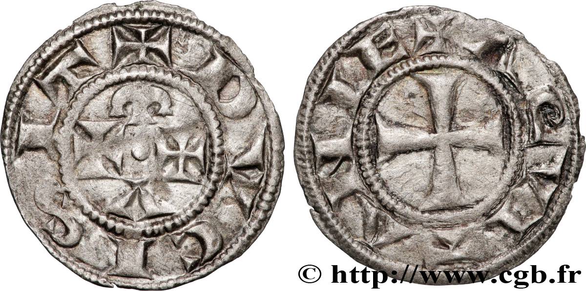 AQUITAINE - DUCHÉ D AQUITAINE - ALIÉNOR Denier TTB