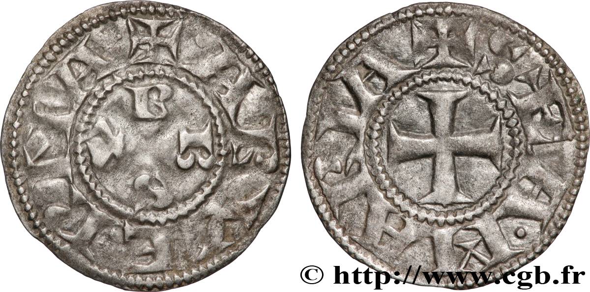 AUVERGNE - ÉVÊCHÉ DE CLERMONT - ANONYMES Denier XF