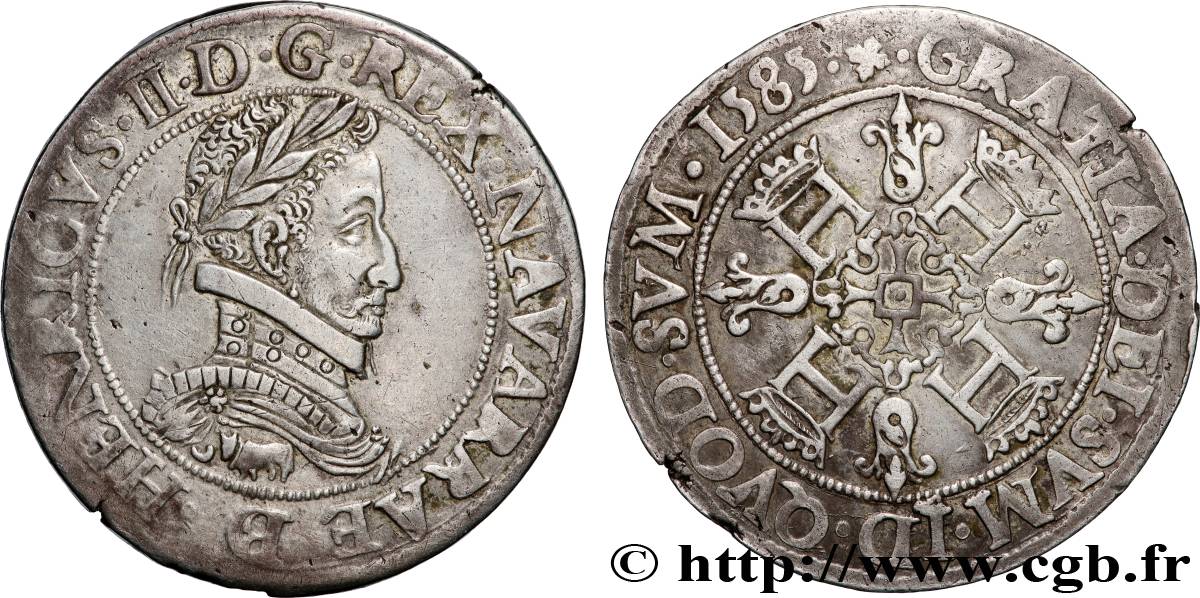 NAVARRE-BEARN - HENRY III Franc SPL