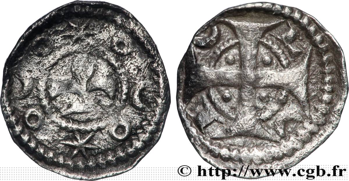 FLANDRE - LILLE - ANONYME Petit denier artésien ou maille TB+