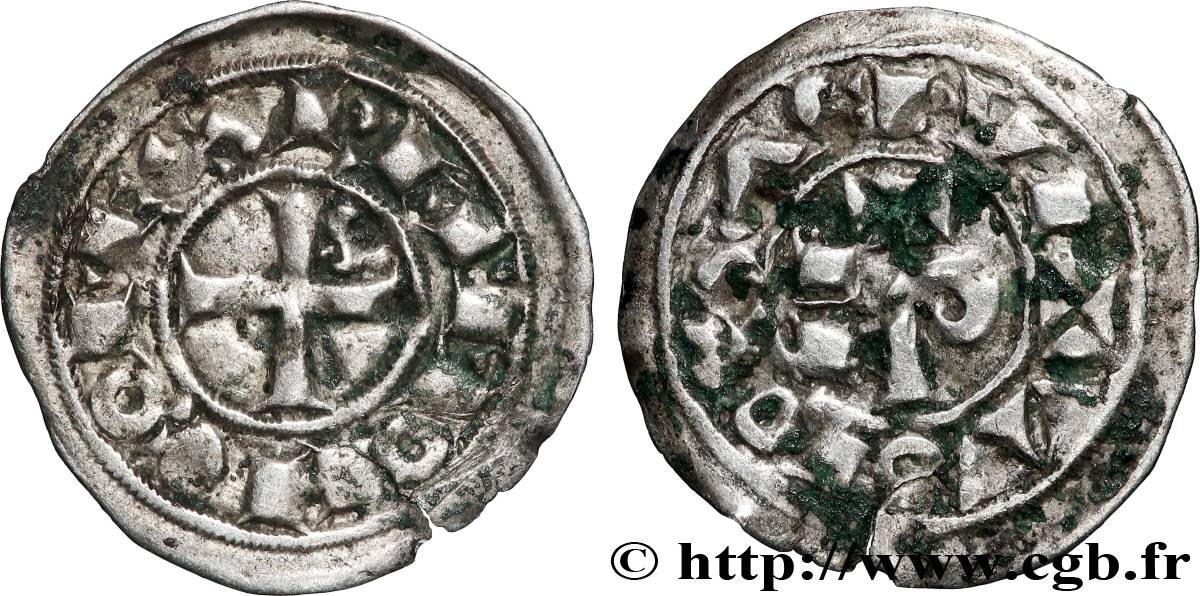 LANGUEDOC - COMTÉ DE TOULOUSE - RAYMOND V, RAYMOND VI ou RAYMOND VII Obole fSS