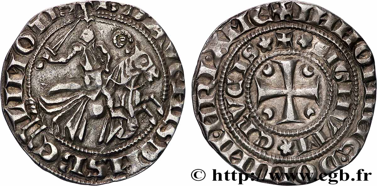 BEAUMONT - SEIGNEURIE DE BEAUMONT (JEMMAPES) - BAUDOUIN D AVESNES Gros ou baudekin TTB+