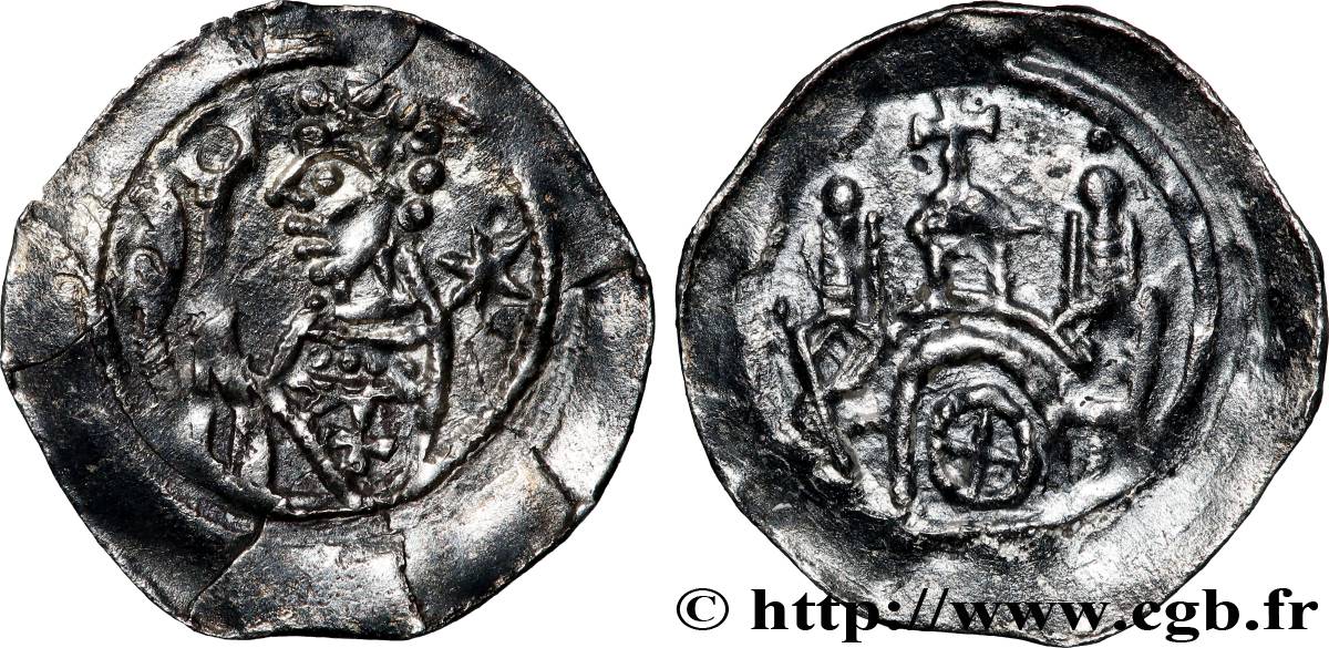 ALSACE - ÉVÊCHÉ DE STRASBOURG - HENRI II, COMTE DE VERINGEN Denier AU