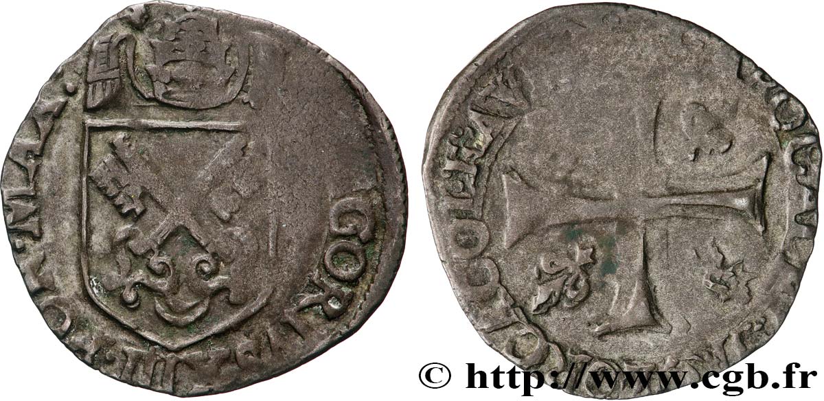 COMTAT-VENAISSIN - AVIGNON - GRÉGOIRE XIII (Hugues Compagnagni) Douzain TB+/TB