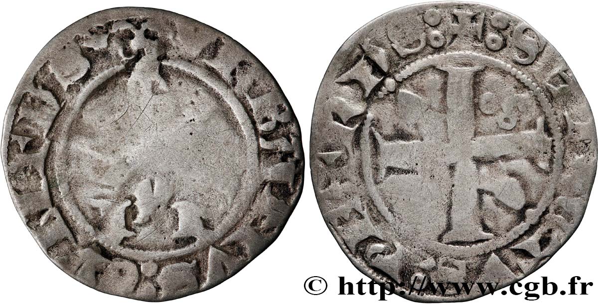 GRAFSCHAFT VENAISSIN - AVIGNON - URBAN V.(Guillaume de Grimoard) Quart de gros fS