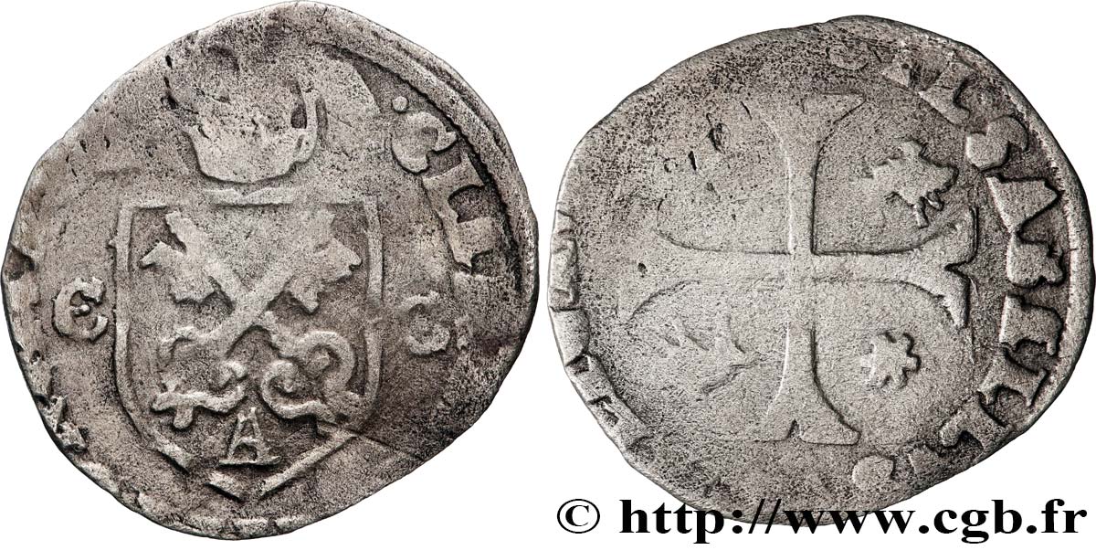 COMTAT-VENAISSIN - AVIGNON - CLÉMENT VIII (Hippolyte Aldobrandini) Douzain TB