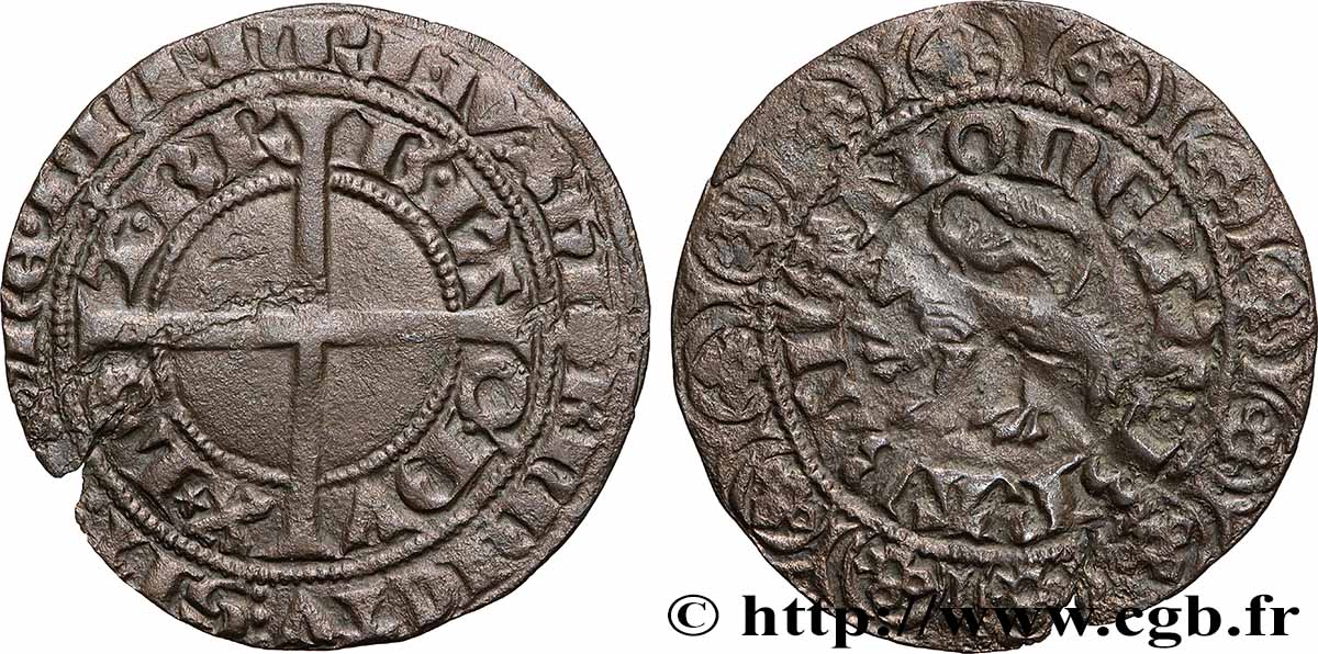 DUCHY OF BRABANT - JEAN III Gros compagnon au lion fSS