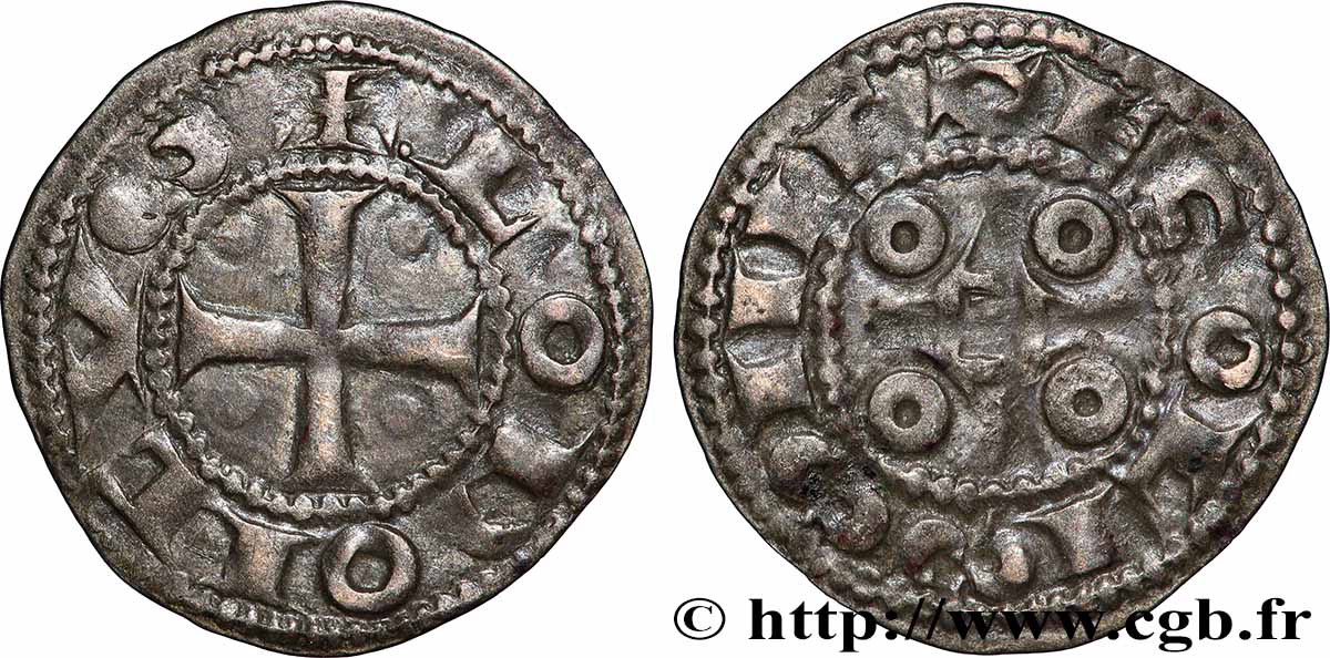 ANGOUMOIS - COMTÉ D ANGOULÊME, au nom de Louis IV d Outremer (936-954) Denier anonyme SS