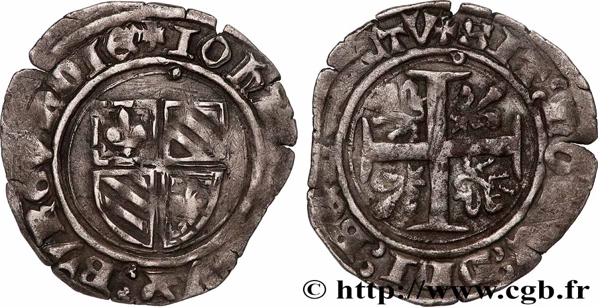 BOURGOGNE - DUKEDOM OF BOURGOGNE - JEAN WITHOUT FRIGHT
Grand blanc XF/VF