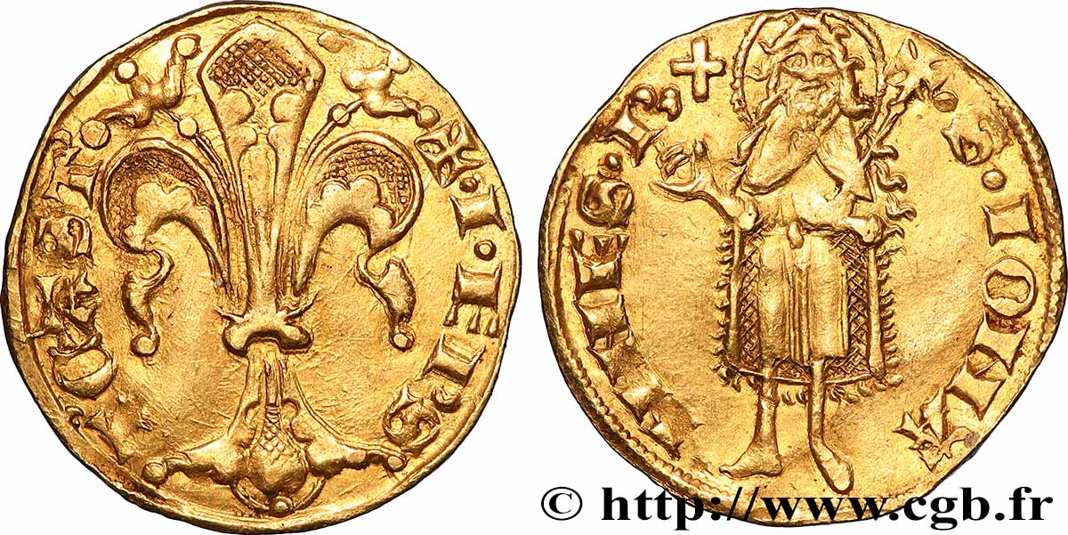 DAUPHINÉ - ÉVÊCHÉ DE SAINT-PAUL-TROIS-CHÂTEAUX - JEAN Ier COCI Florin d or AU