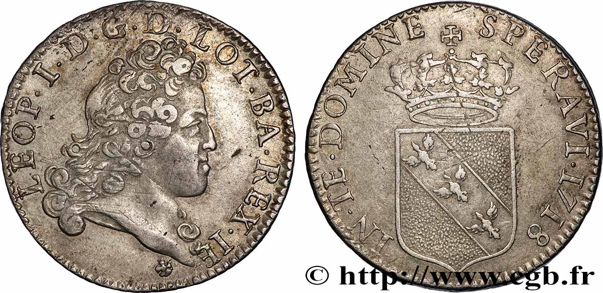 DUCHY OF LORRAINE - LEOPOLD I Teston AU