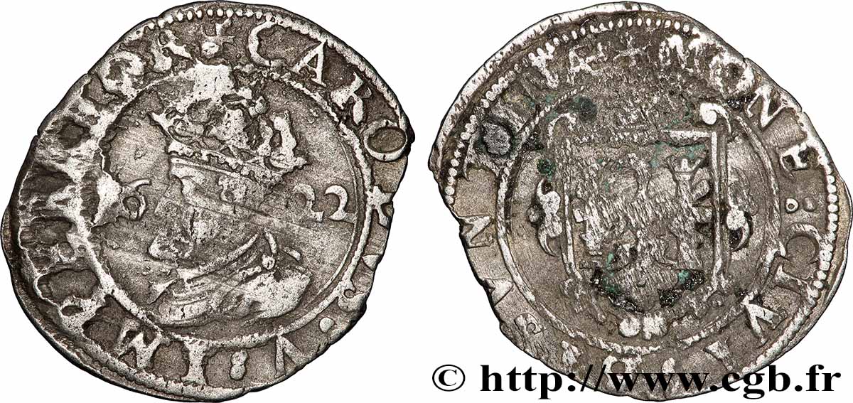 TOWN OF BESANCON - COINAGE STRUCK AT THE NAME OF CHARLES V Carolus q.BB