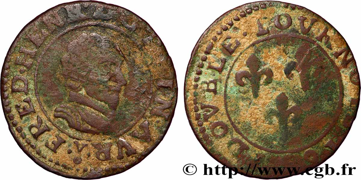 PRINCIPAUTY OF ORANGE - FREDERIC-HENRY OF NASSAU Double tournois, type 2 RC+