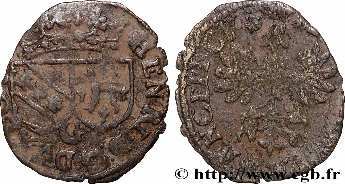 LORRAINE - DUCHÉ DE LORRAINE - HENRI II Double denier ou gros lorrain S