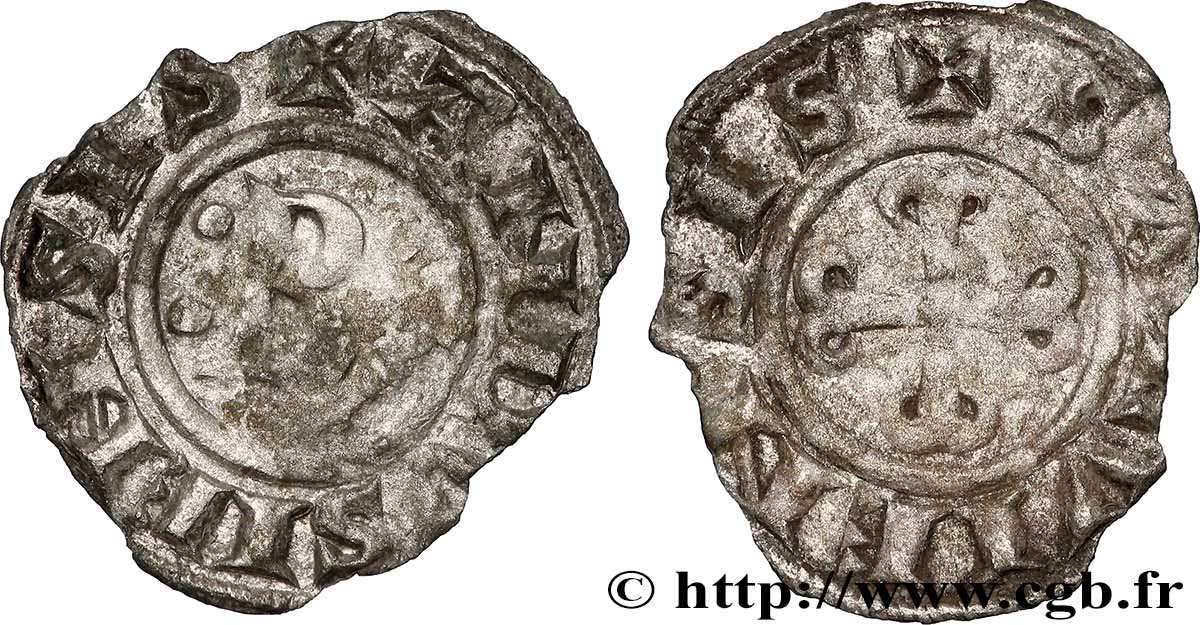 LANGUEDOC - SEIGNEURIE D ANDUZE ET DE SAUVE - BERNARD II Denier ou bernardin TB+