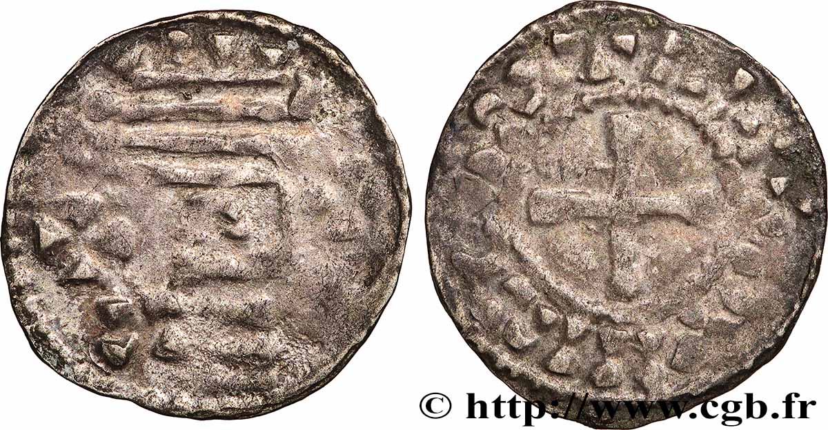 CHÂTEAUDUN - VICOMTÉ DE CHÂTEAUDUN - EUDES II Denier TB+
