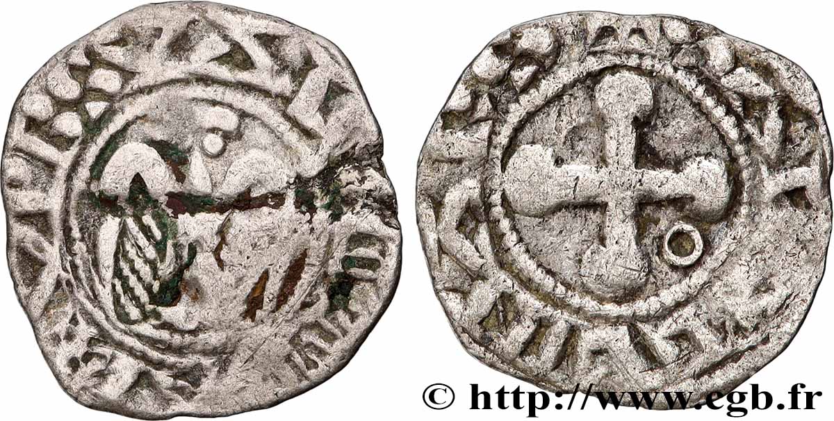 BISCHOP OF VALENCE - ANONYMOUS COINAGE Denier fSS