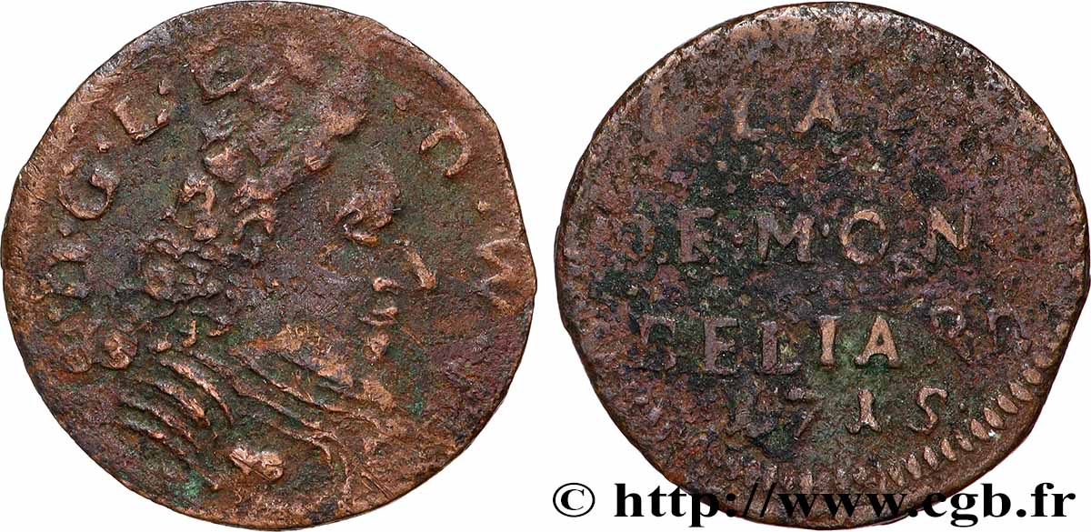 MONTBÉLIARD - COMTÉ DE MONTBÉLIARD - LÉOPOLD EBERHARD Liard de Montbéliard MB/B