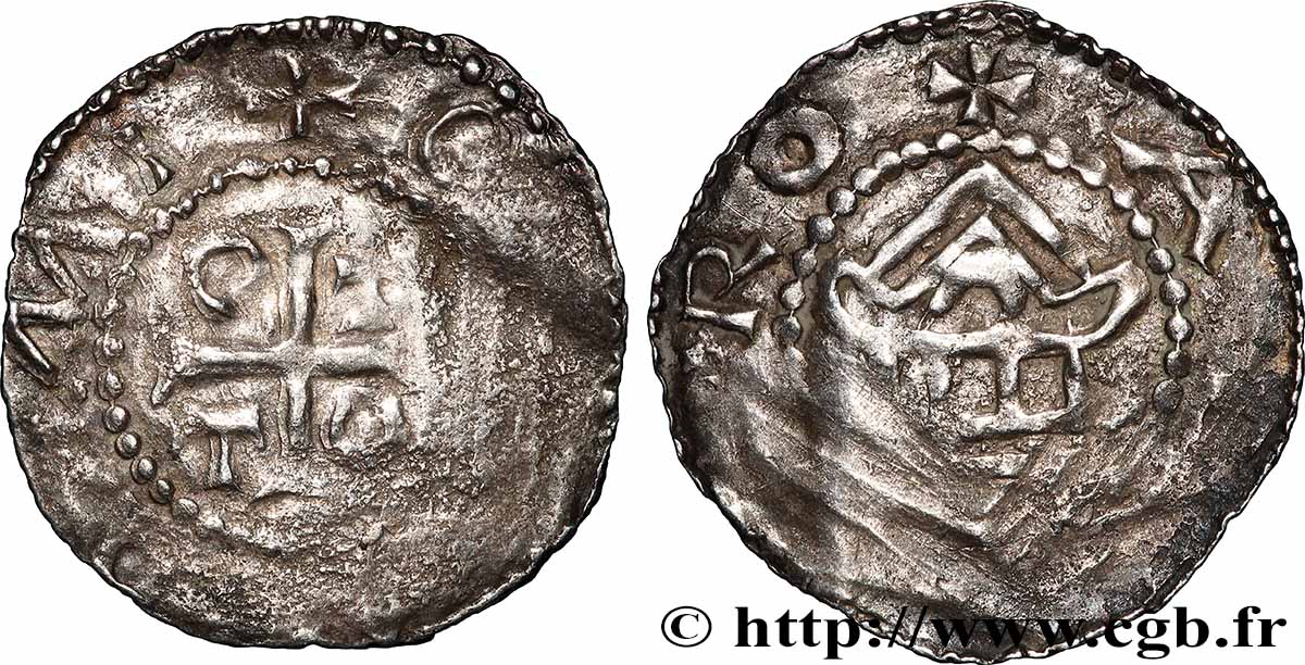 LORRAINE - SAINT-EMPIRE ET ÉVÊCHÉ DE METZ - ADALBÉRON II Denier MB/BB