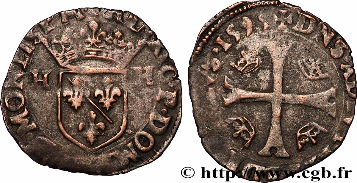 PRINCIPAUTY OF DOMBES - HENRY OF MONTPENSIER Douzain VF