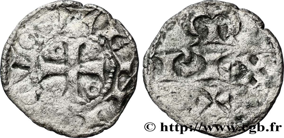 AQUITAINE - DUCHÉ D AQUITAINE - HENRI II PLANTAGENÊT Obole TB+