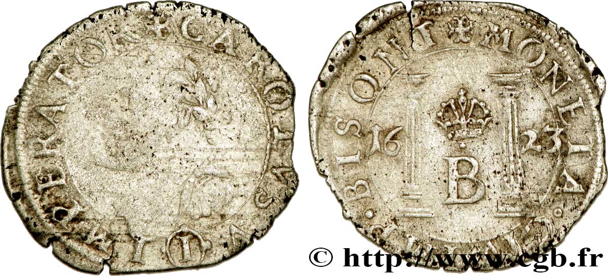 TOWN OF BESANCON - COINAGE STRUCK IN THE NAME OF CHARLES V Gros VF/XF