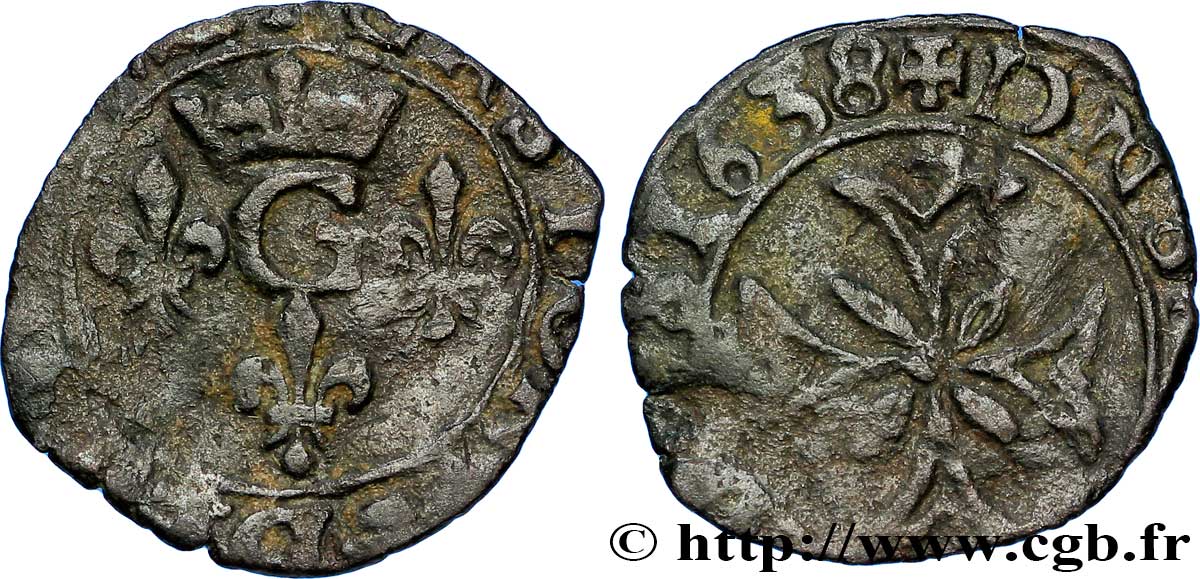 DOMBES - PRINCIPAUTÉ DE DOMBES - GASTON D ORLÉANS Liard TB