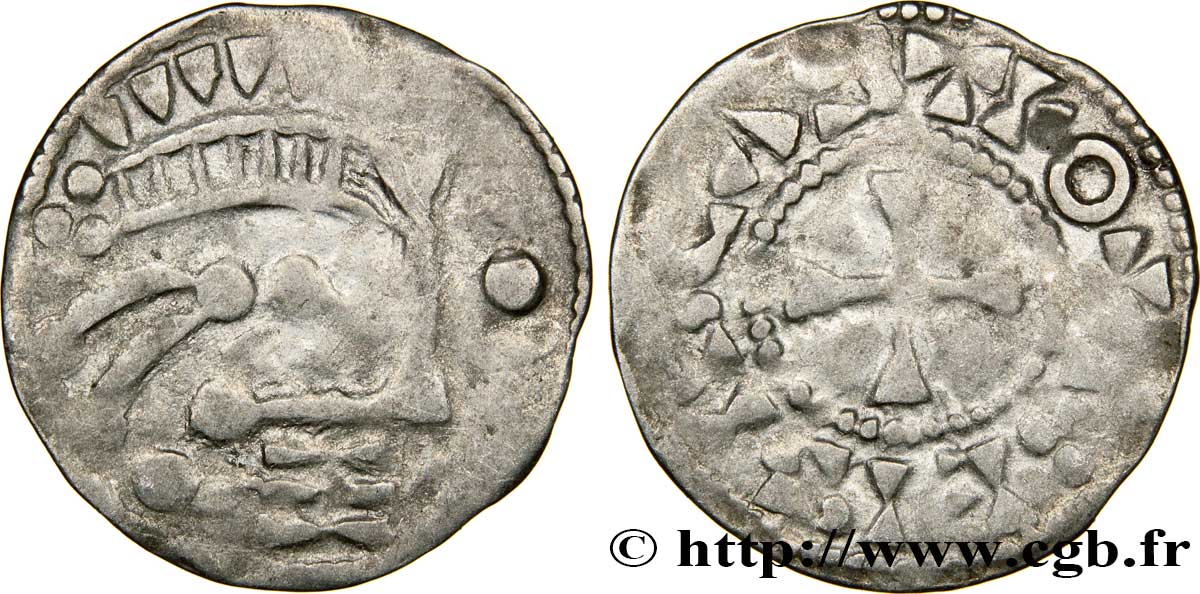 BLÉSOIS - COMTÉ DE BLOIS - THIBAUT III Denier TB+