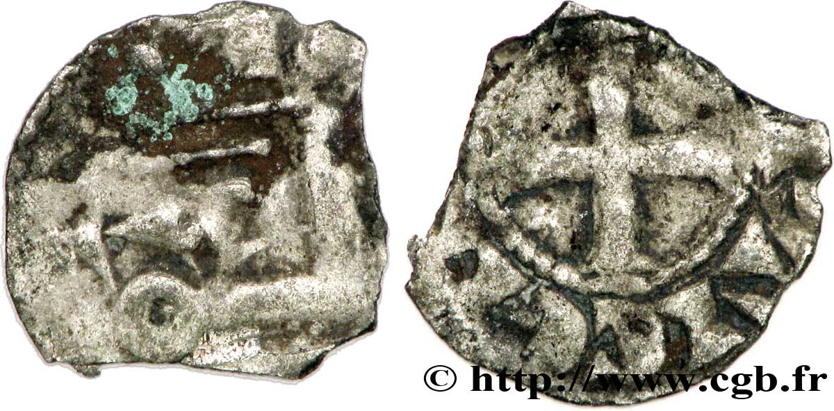 ORLÉANAIS - COMTÉ DU PERCHE - THOMAS ou GUILLAUME Obole TB