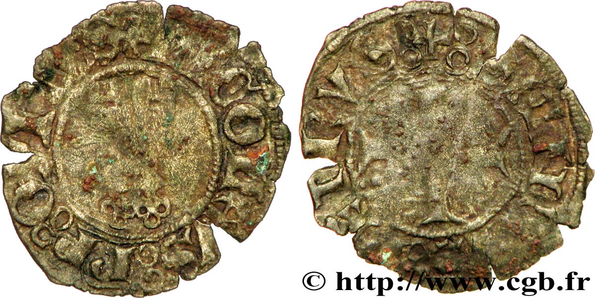 COMTAT-VENAISSIN - AVIGNON - NICOLAS V (Thomas Parentucelli) Denier B+