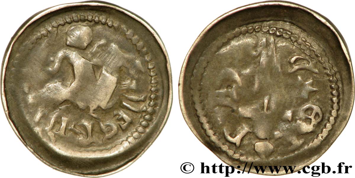 LORRAINE - DUCHÉ DE LORRAINE - FERRI III Denier au cavalier TTB