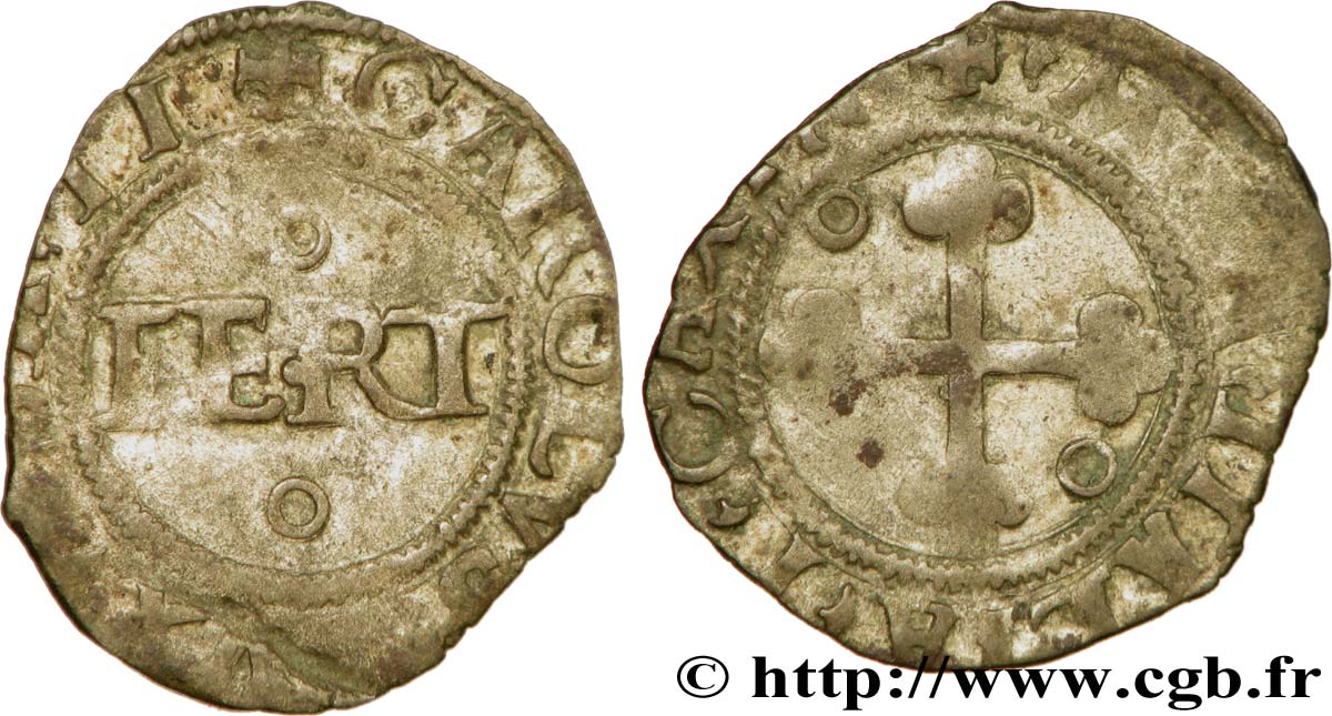 SAVOIE - DUCHÉ DE SAVOIE - CHARLES II LE BON Quart, 1er type VF