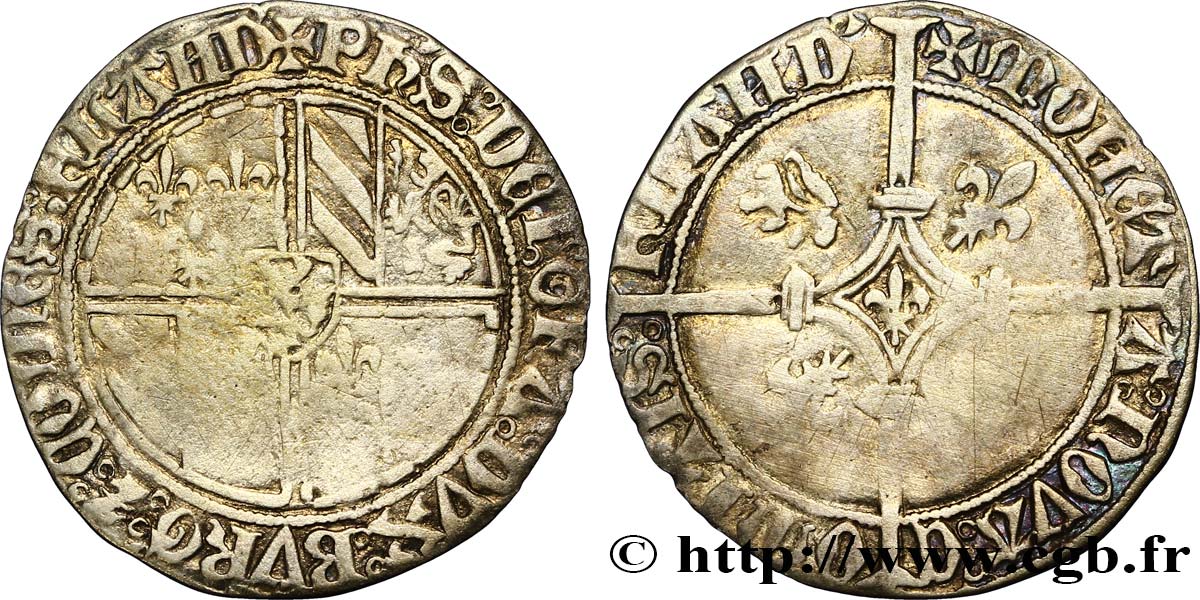 FLANDRE - COMTÉ DE FLANDRE - PHILIPPE LE BON Double gros dit Vierlander TTB