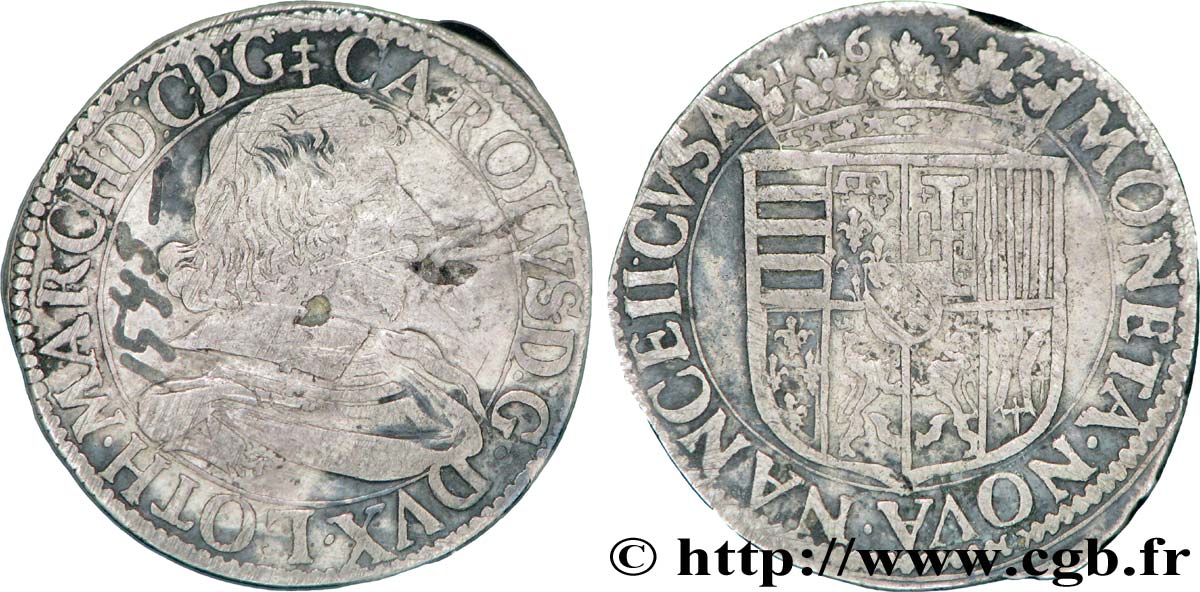 LORRAINE - DUCHÉ DE LORRAINE - CHARLES IV Teston TTB