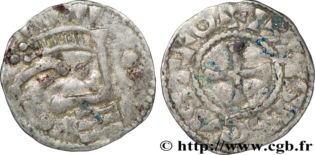 BLÉSOIS - COMTÉ DE BLOIS - THIBAUT III Denier TTB/TB+