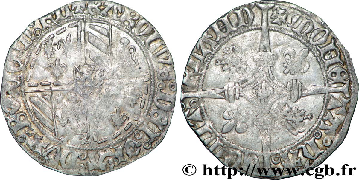 FLANDERS - COUNTY OF FLANDERS - CHARLES THE BOLD Double gros dit  Vierlander  XF