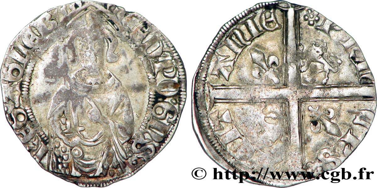 AQUITAINE - DUCHÉ D AQUITAINE - ÉDOUARD LE PRINCE NOIR Hardi TTB