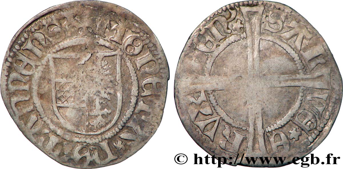 ALSACE - VILLE DE THANN Double vierer ou “doppel Rappen-vierer zu 4 pfenning” TB+