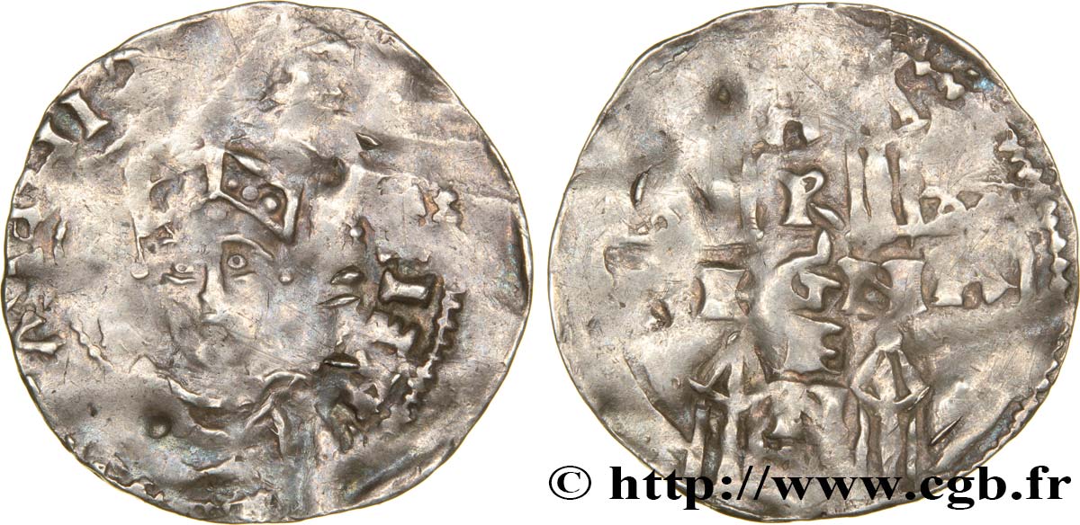 ALSACE - STRASBOURG - HENRI II Denier TB/TB+