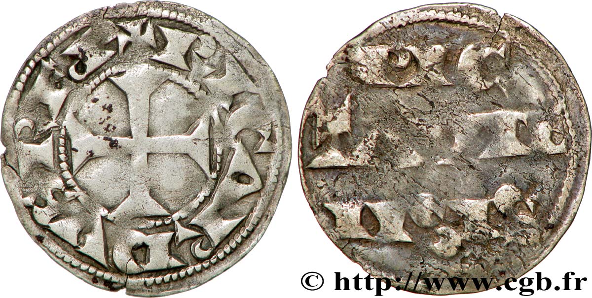 POITOU - COMTÉ DE POITOU - RICHARD CŒUR DE LION Denier TTB/TB+