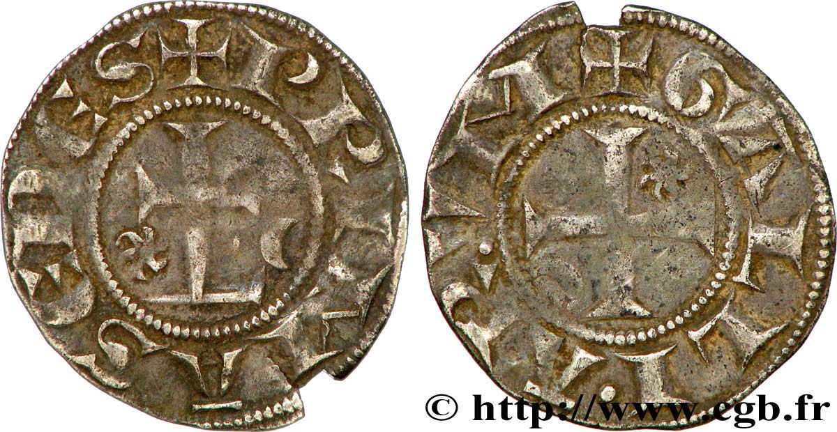 LYONNAIS - ARCHEVÊCHÉ DE LYON - ANONYMES Double denier TTB