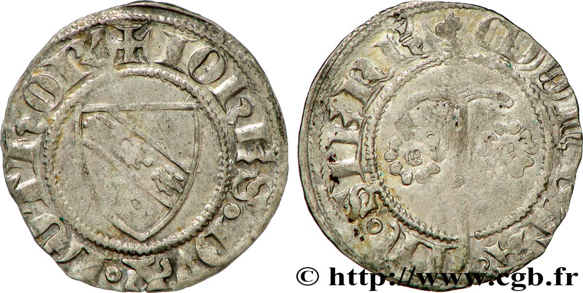 LORRAINE - DUCHÉ DE LORRAINE - JEAN IER Quart de gros TTB