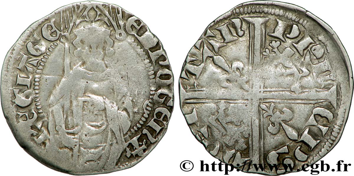 AQUITAINE - DUCHÉ D AQUITAINE - ÉDOUARD LE PRINCE NOIR Hardi TTB