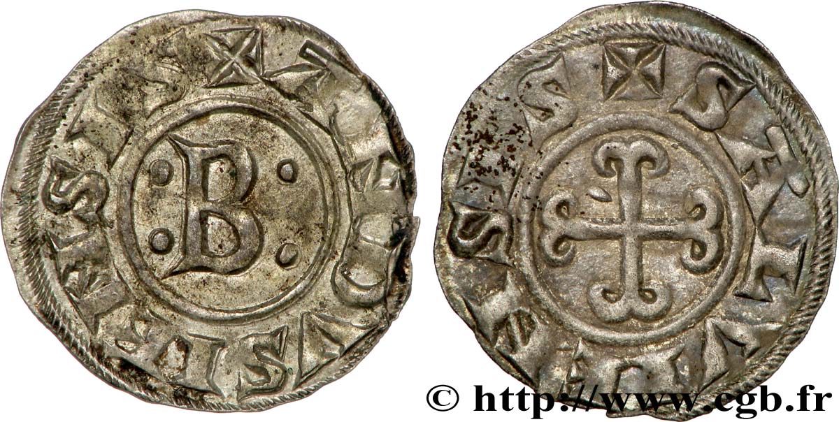 LANGUEDOC - SEIGNEURIE D ANDUZE ET DE SAUVE - BERNARD II Denier ou bernardin TTB+