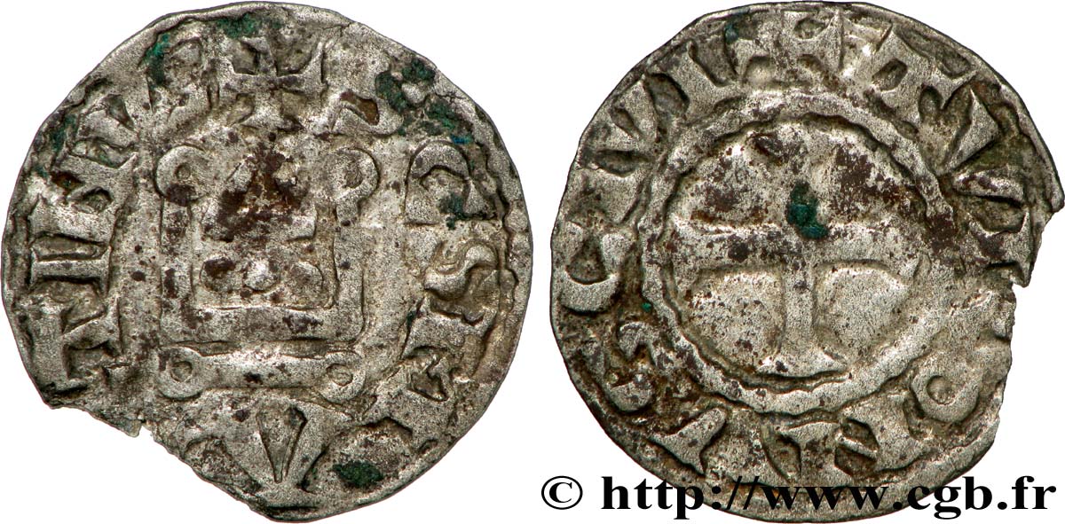 TOURAINE - TOURS - ABBAYE DE SAINT-MARTIN DE TOURS Denier TTB
