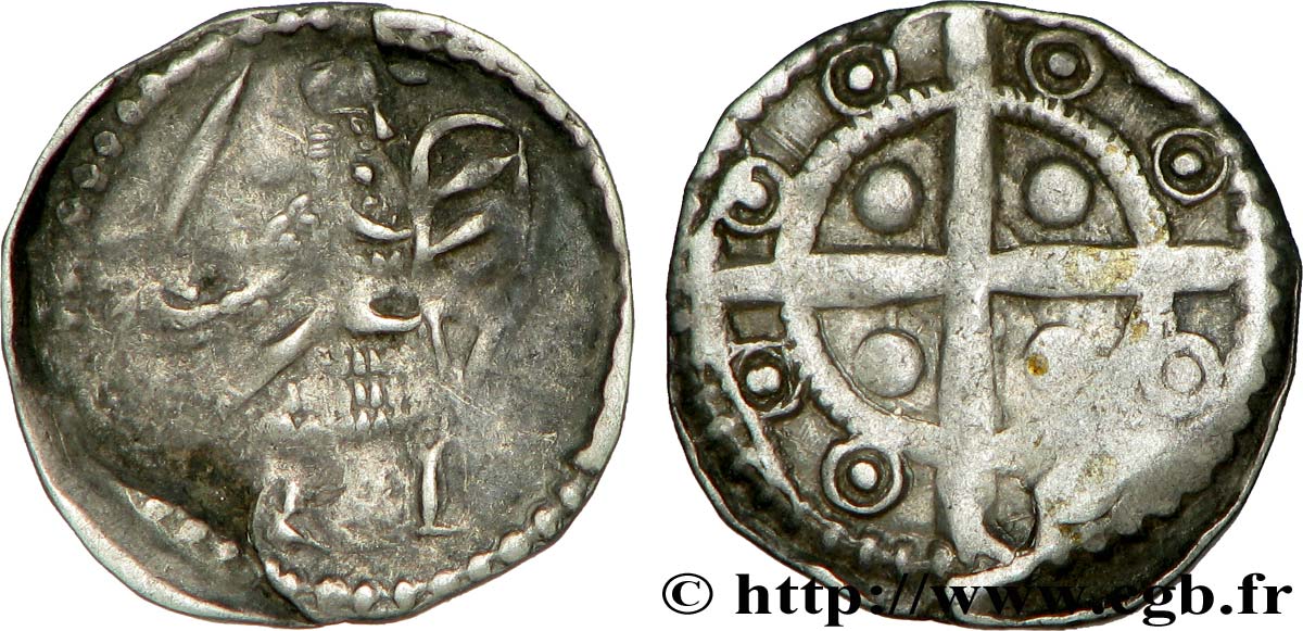 FLANDRE - ANONYME Petit denier ou maille TB+